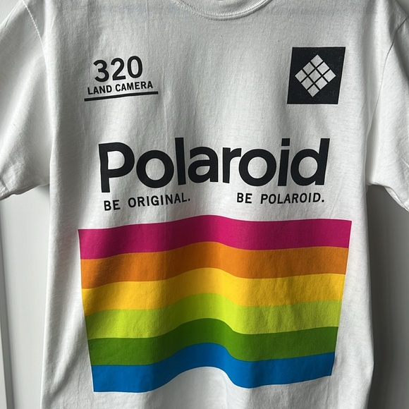 Polaroid White Tee Shirt - Medium - Picture 2 of 6